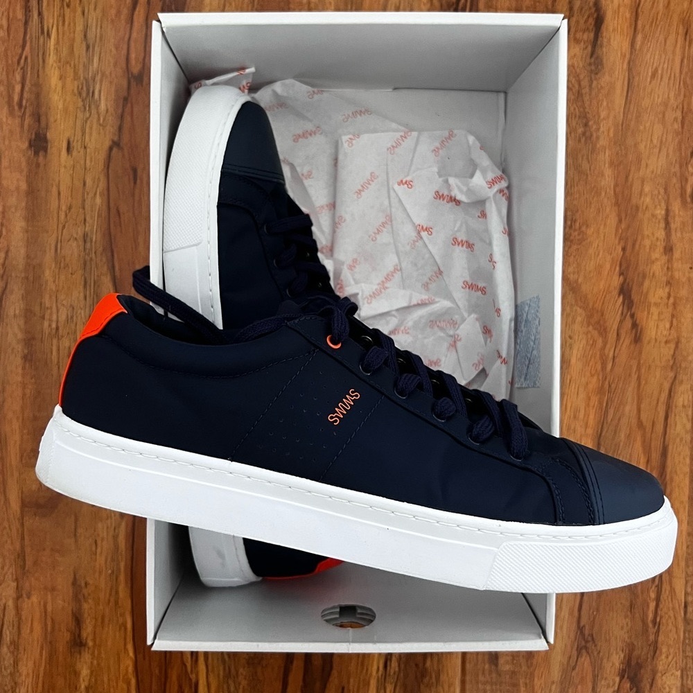 Blue sneakers
